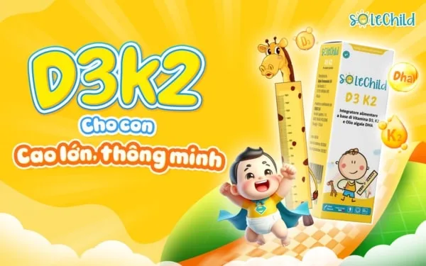 Báo Hà Tĩnh nhận định SoleChild D3K2 là giải pháp hoàn hảo giúp bé phát triển chiều cao từ sơ sinh