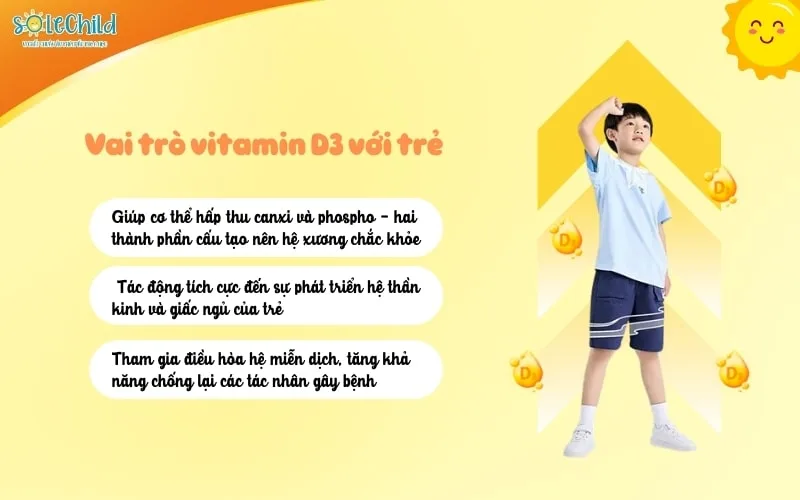 Trẻ thiếu D3: Nguyên nhân, dấu hiệu nhận biết và cách bổ sung an toàn cho trẻ Trẻ thiếu D3: Nguyên nhân, dấu hiệu nhận biết và cách bổ sung an toàn cho trẻ
