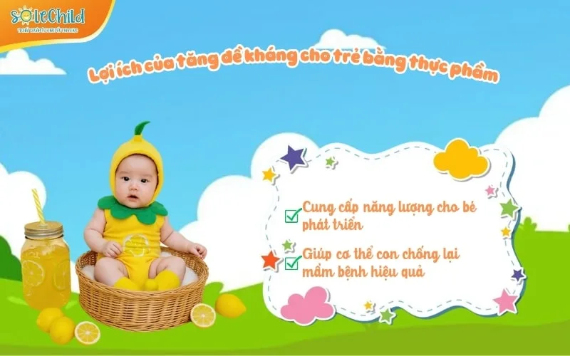 Gợi ý thực phẩm tăng đề kháng cho bé an toàn, tự nhiên Gợi ý thực phẩm tăng đề kháng cho bé an toàn, tự nhiên