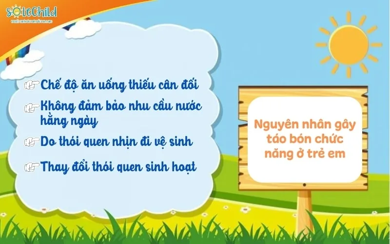 Táo bón chức năng ở trẻ em: Dấu hiệu nhận biết và cách xử lý đúng
