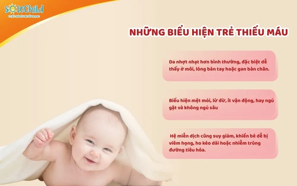 Những biểu hiện thiếu máu ở trẻ sơ sinh mẹ không nên bỏ qua Những biểu hiện thiếu máu ở trẻ sơ sinh mẹ không nên bỏ qua