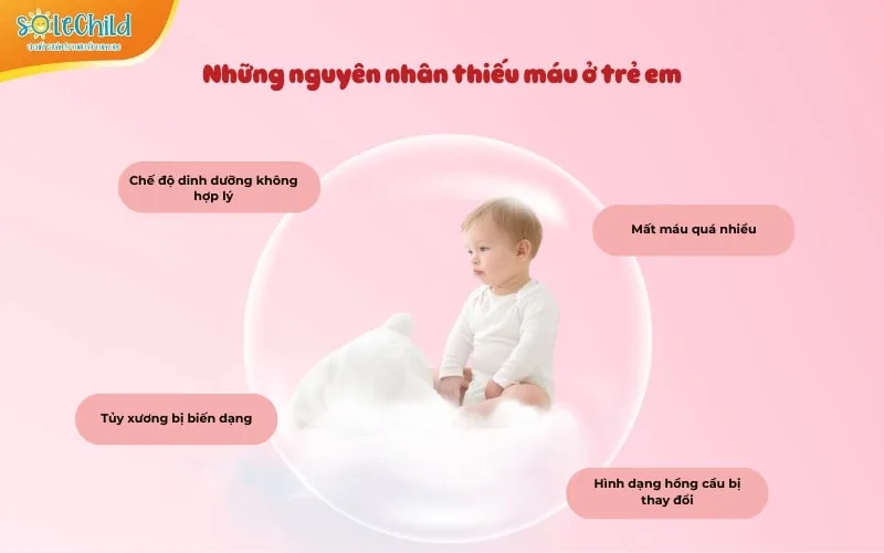 Những nguyên nhân thiếu máu ở trẻ em và cách giúp mẹ phòng ngừa hiệu quả
