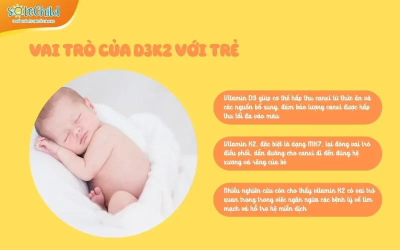 Nên uống D3 hay D3K2 cho trẻ sơ sinh: Đâu là lựa chọn tốt nhất? Nên uống D3 hay D3K2 cho trẻ sơ sinh: Đâu là lựa chọn tốt nhất?