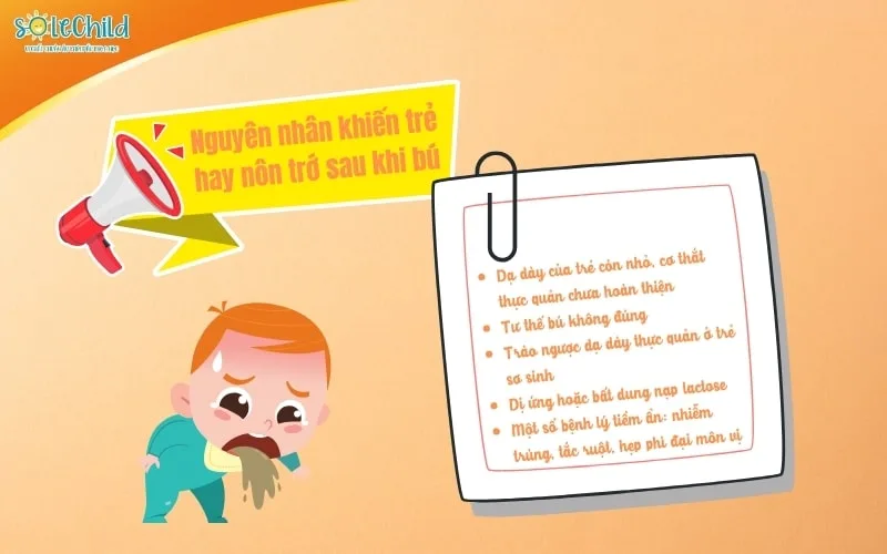 Cách giúp mẹ phân biệt nôn trớ sinh lý và bệnh lý ở trẻ 