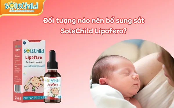 Đối tượng nên bổ sung sắt SoleChild Lipofero để dự phòng thiếu máu, thiếu sắt