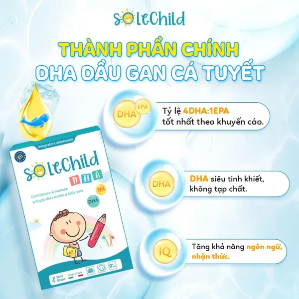 DHA cá tuyết - Dưỡng chất quý cho bé yêu sáng mắt, thông minh DHA cá tuyết - dưỡng chất vàng cho trẻ phát triển não bộ