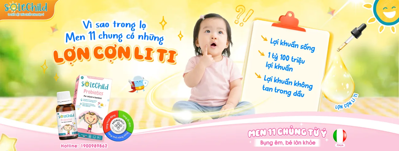 Vì sao trong lọ Men 11 Chủng SoleChild có những lợn cợn li ti? Vì sao trong lọ men 11 chủng có những lợn cợn li ti