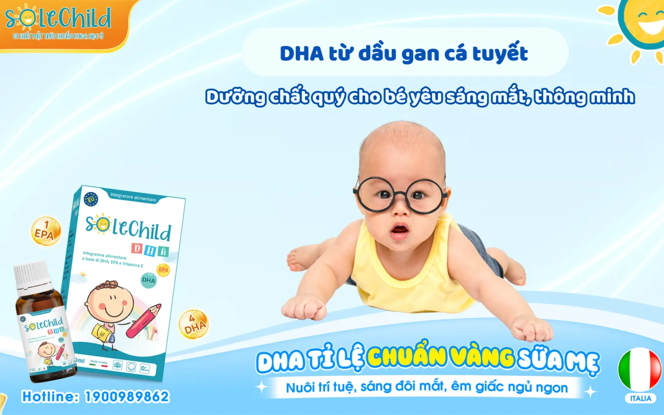 DHA cá tuyết - Dưỡng chất quý cho bé yêu sáng mắt, thông minh DHA cá tuyết - Mắt sáng khỏe, trẻ thông minh